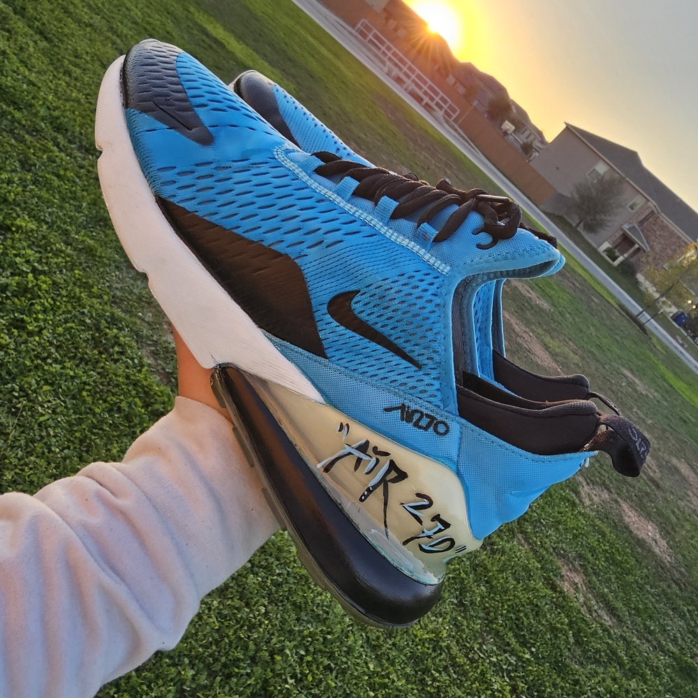 Nike Blue and Black Sneakers